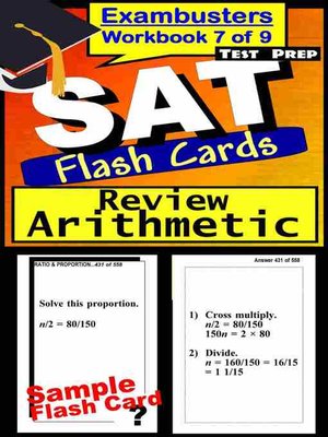 SAT Test Arithmetic Review—SAT Math Flashcards—SAT Prep Exam Workbook 7 of 9 - ebook